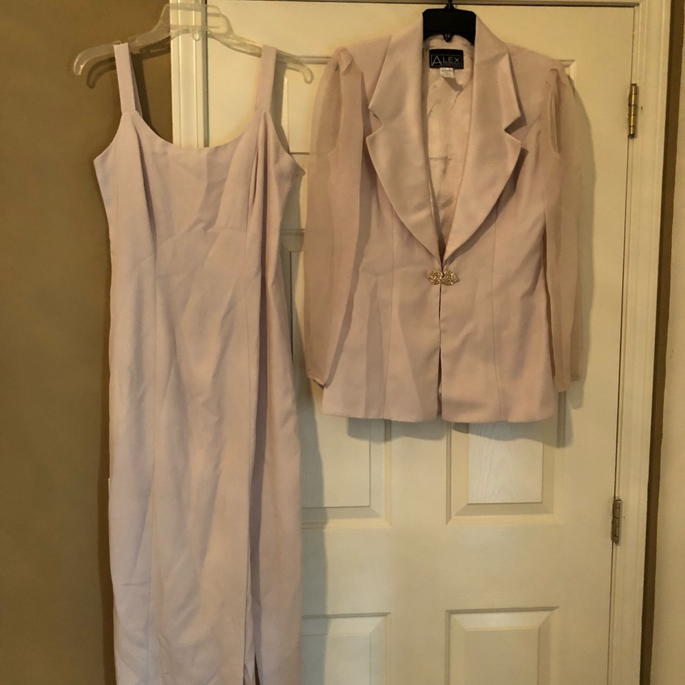 Alex Evening beige gown/jacket